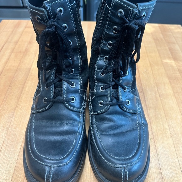 Diesel mens leather boots. Zip up. Size 40.4  they are well worn - Picture 1 of 8